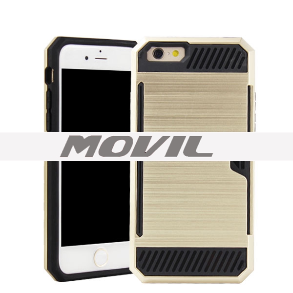 NP-2623 PU de TPU con ranura para tarjeta para iPhone 6-9